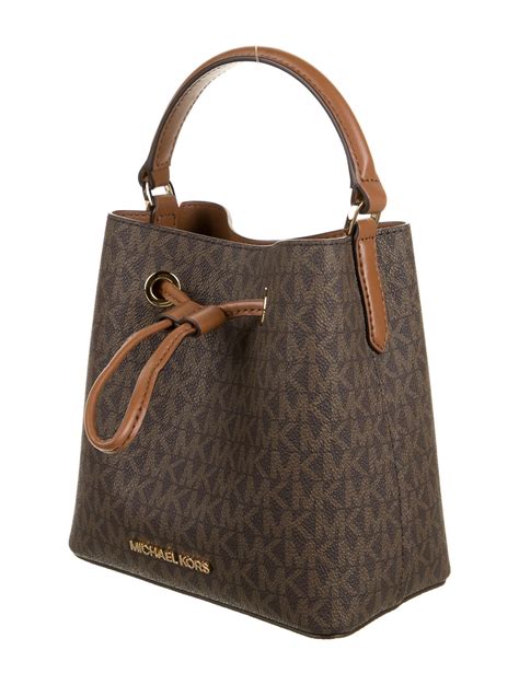 michael kors brown bucket bag|michael kors bucket bag sale.